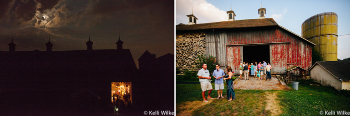 barn dinner, farm to table, summer dinner in chadds ford PA, food and event photography