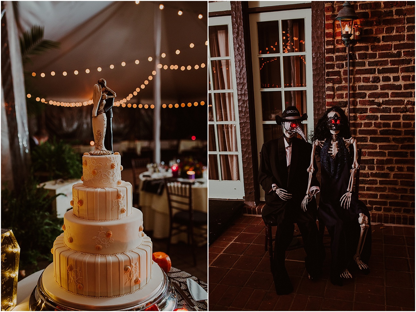 skeleton cake topper