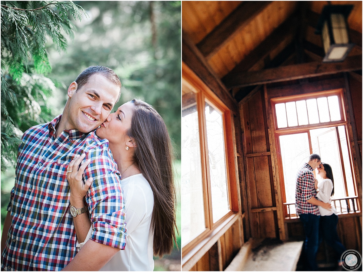 longwood gardens engagement photo in kennett square