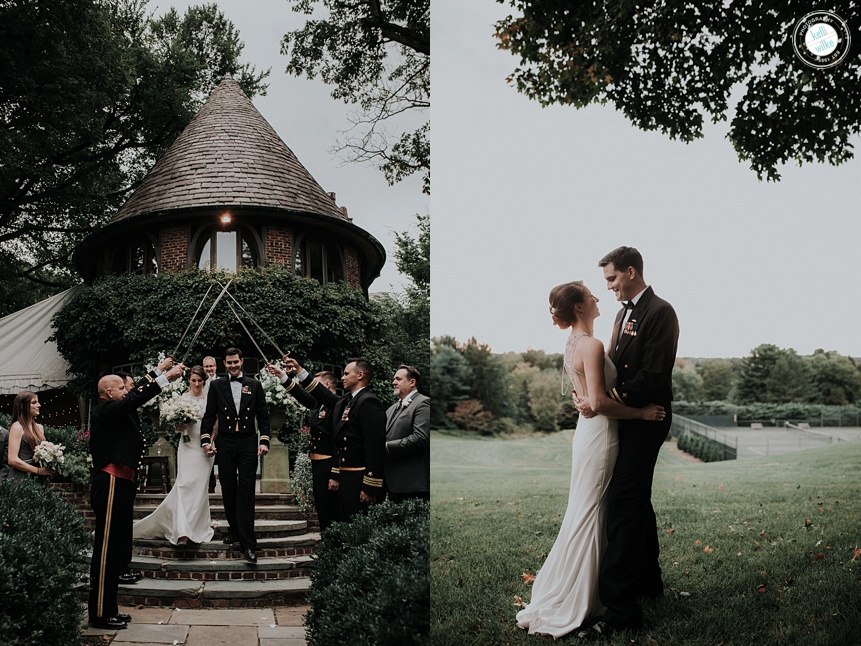 outdoor garden wedding photos at greenville country club in greenville delaware