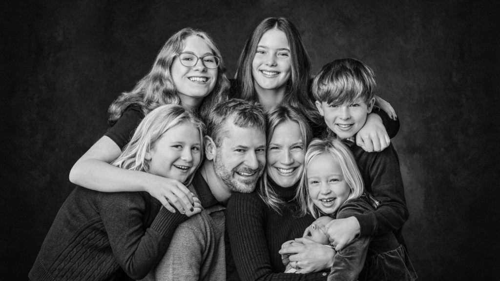 family portrait session with a professional family photographer