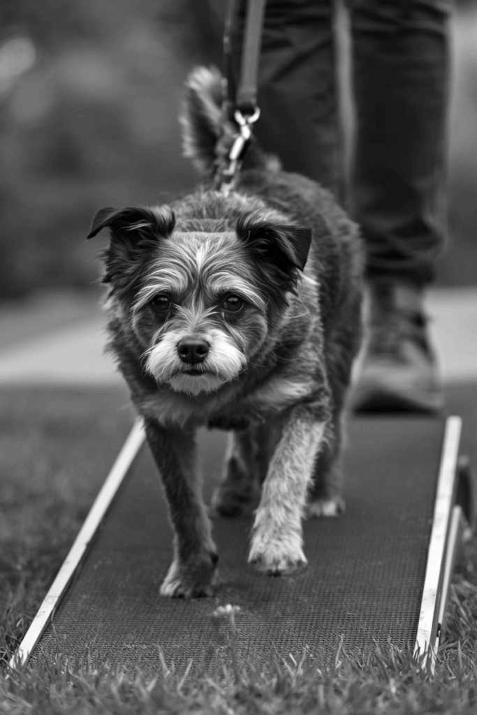 pet loss story - senior dog with owner